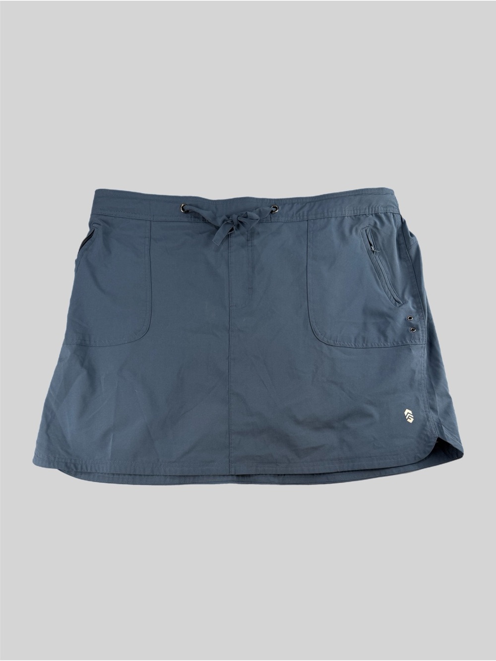 Free Country women’s Drawstring Athletic Shorts - Blue Grey